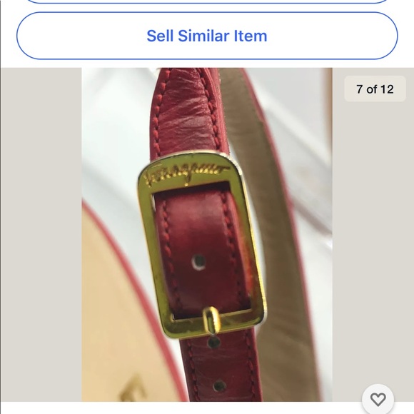 Salvatore Ferragamo slingback red woman’s 7 -4A - Picture 7 of 12